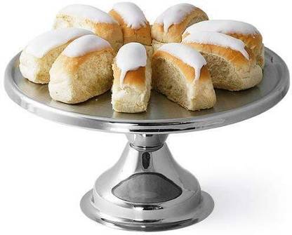 Hospitality Paulsons Round Cake Display Stand 13" Stand Reusable Non-Revolving Stainless Steel Cake Server