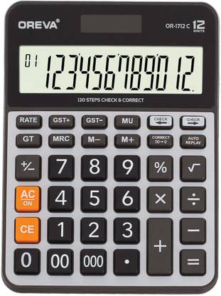 OREVA OR 1712 C LARGE DISPLAY CALCULATOR WITH "000 FUNCTION",ALUMINIUM FACE Basic  Calculator