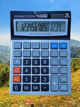 DARKWAVE Check and Correct Desktop Calculator Basic Calulator-117 CT 912ND Bsic/Business Calculator 14 Digit Big Calculator-107 Basic  Calculator