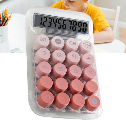 PRSVIKE 6218 Anti-Slip Base Handheld Ergonomic Keyboard Calculator For Home And Office Use Basic  Calculator