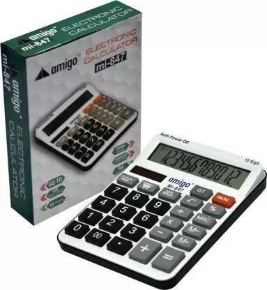 Amigo 847 Basic Calculator with New Design Basic  Calculator