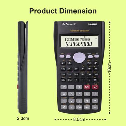 Dr SmartX SX-82 MSJ Scientific Calculator, Two-Line Display, Slim and Portable,Suitable for Student Financial  Calculator