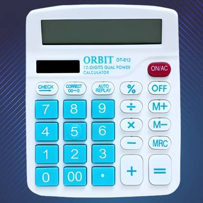 ORBIT 12 Digit Basic Calculator with soft keys Basic  Calculator