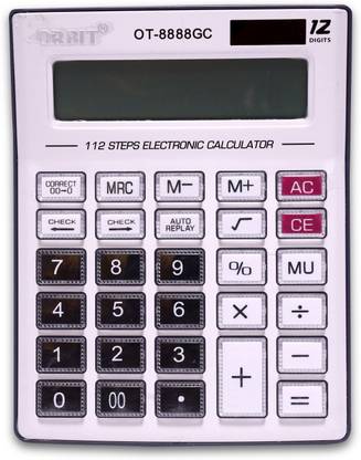 Villy Orbit Steps Check and Correct Desktop Calculator Tax Keys Digits Display Basic  Calculator