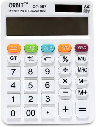 Villy OT-567 12-Digit Desktop Calculator – Perfect for Office & Home Basic  Calculator