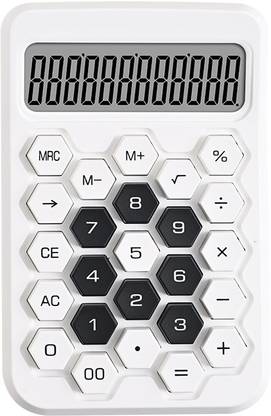 COSKIRA Hexagonal Buttons Calculator Multifunction Accounting Calculator Portable Standard Calculator with Large Display for Home, School, Basic  Calculator