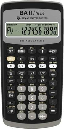 TEXAS INSTRUMENTS BA-II PLUS TEXAS INSTRUMENTS Financial  Calculator