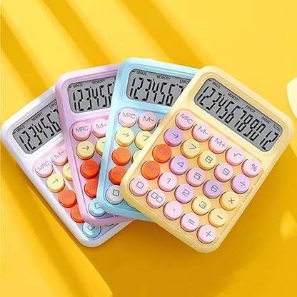 DIYAL ENTERPRISE Portable Candy Color Calculator – Large Display and Easy-Touch Buttons Basic  Calculator