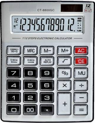 PW PENCILWALA CITLLZEN CT-8800 GC Check & Correct Basic & Financial 12 Digit 2 Way Power Financial  Calculator