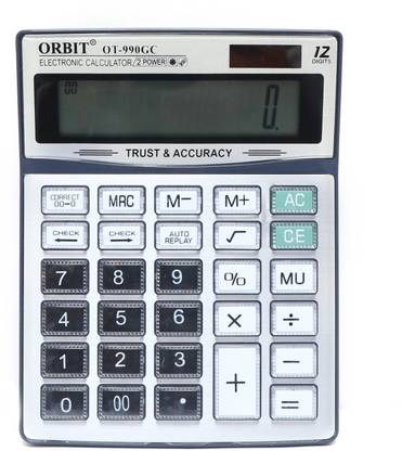 Villy Orbit Financial and Business Office Calculator with 12 Digits Big Display Basic  Calculator