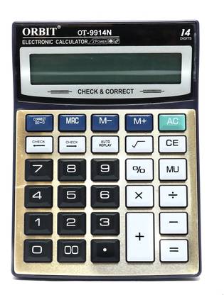 Villy ORBIT 9914 Check & Correct Premium Desktop Basic  Calculator