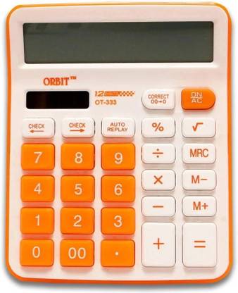 Villy Orbit 12 Digit with Large LCD Display and Sensitive Button OT-333c Basic  Calculator