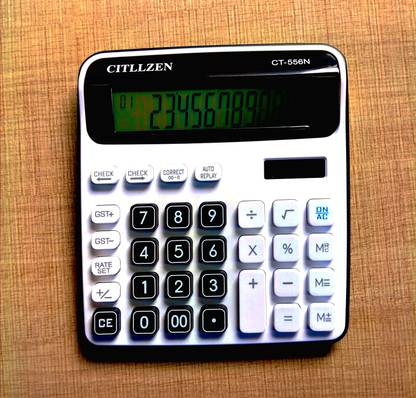 PW PENCILWALA GST EDITION SUPER ELECTRONIC DUAL POWER CT-556N TAX CALCULATOR Financial  Calculator