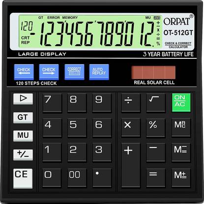 Ultrawise Calculator (Black) OT-512 Financial  Calculator
