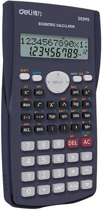 Deli 82 MS Scientific Calculator with 240 Functions & 2 Line LED Display ANS Function Fractional Arithmetic Function | 3 Years Warranty | Scientific  Calculator