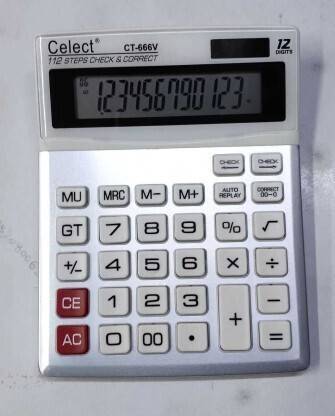Celect CT-666 Basic Calculator Celect CT-666V Basic Calculator (12 Digit) Basic  Calculator