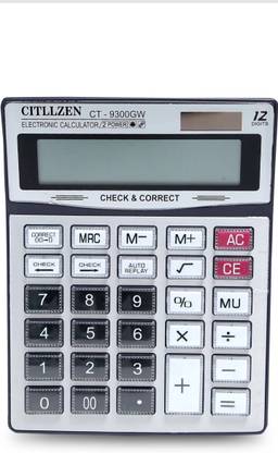 Royal Collection CITLLZEN CT-9300GW OFFICE HOME ELECTRONIC CALCULATOR EXRTA LARGE DISPLAY 12 DIGIT FIVE STAR RATING Basic  Calculator