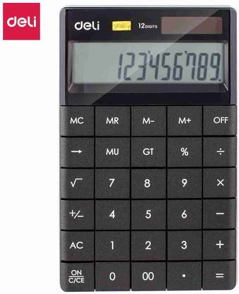 Deli Modern Black Basic Calculator