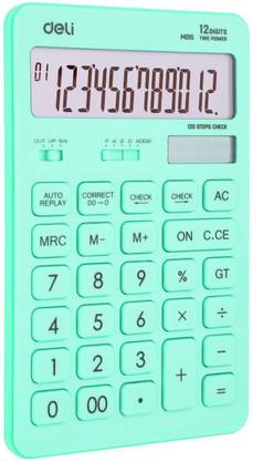 Deli EM01531 12D Desktop Calculator LCD Display Compact Calculator 3 Years Warranty Basic  Calculator