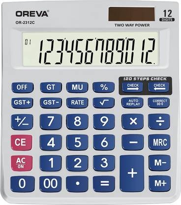 OREVA OR-2312 C [WHITE] Solar & Battery Calculator Desktop Financial  Calculator