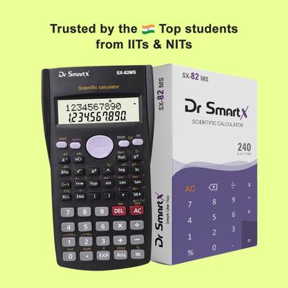 Dr SmartX SX-82 MSI Scientific Calculator, Two-Line Display, Slim and Portable,Suitable for Student Financial  Calculator