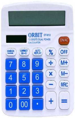 Crostal Pro 12 digit calculator for office and home works with new colour OT- 612 Basic  Calculator