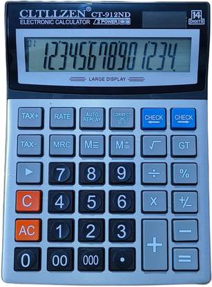 DARKWAVE Basic Calculator (14 Digit) Fourteen Digit Calculator Business Calculator 14 Digit Big Calculator Financial  Calculator