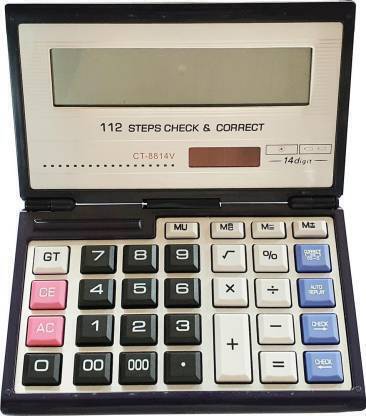 PEACORA CT-8814V Laptop Calculator Folding Multifunctional Big Display Basic  Calculator