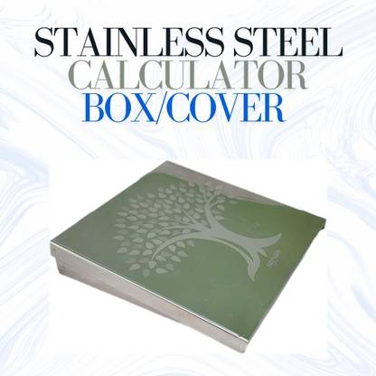 MMK Calculator cover steel calculator box cover with compartments Basic  Calculator