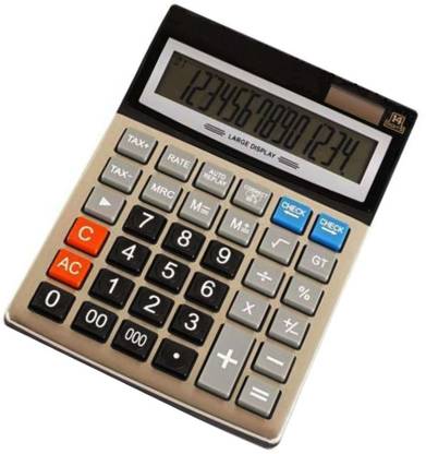 FGKJ New Dual Power Electronic Calculator 150 Step Check With 14 Digits Big Display CT 912 ND Basic  Calculator
