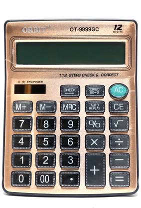 Villy ORBIT OT-9999 Check & Correct Premium Desktop Basic  Calculator