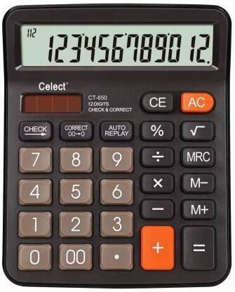 Celect CT-650N Basic Calculator Celect CT-650N Basic Calculator (12 Digit) Basic  Calculator