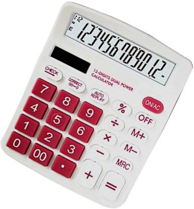 ooiu 12 Digits Basic Solar Calculator With Extra Large Display ot 612 Basic  Calculator