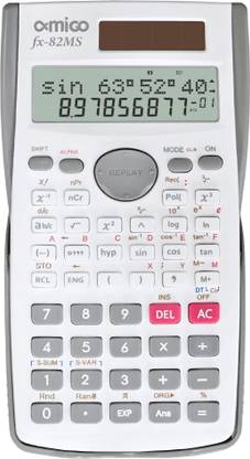 Amigo fx-82MS with 240 Functions and 2 Line LED Display | ANS Function | Grey | Scientific  Calculator