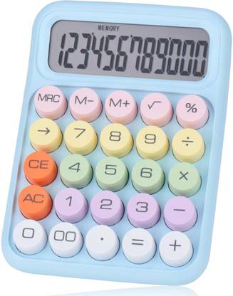 BOGATO™ 12 Digit Calculator, Big Buttons Easy to Press,Colorful Candy Calculator Creative Colorful Calculator Basic  Calculator