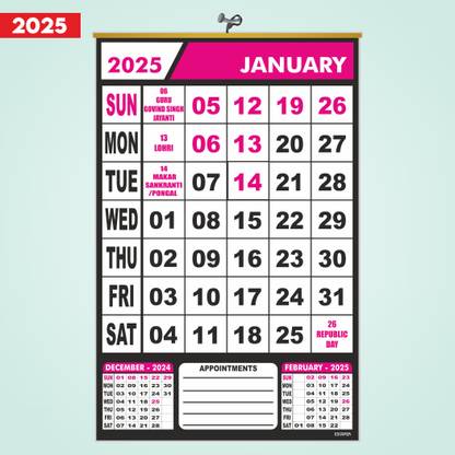 ESCAPER Hanging Calendar Edition: A 12-Page Designer WallCalendar for Every Setting 2025 Wall Calendar