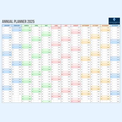 ThinkCrafts wall Organizer & Reminder 18x25 inch Wall Calendar 2025 for Wall for Office 2025 Wall Calendar