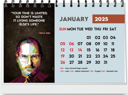 ESCAPER Daily Wisdom Calendar 2025 2025 Table Calendar