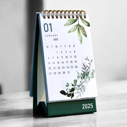 INNAXA 2025 Desk Calendar - Standing Flip 2025 Desktop Calendar,Size : 6 x 4 inch 2025 Table Calendar