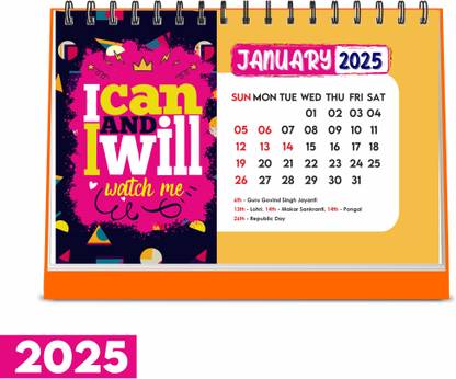 ESCAPER Destiny Calls: 2024 A5 Size Desk Calendar - 12 Monthly Pages 2024 Table Calendar