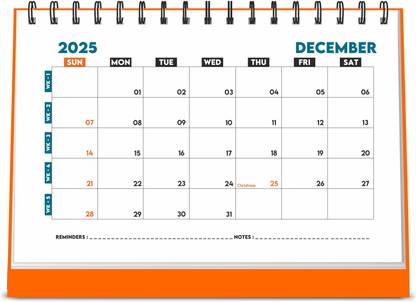ESCAPER A5 Twin-Wire Delight: Desk Calendar 2024 Combo 2024 Table Calendar