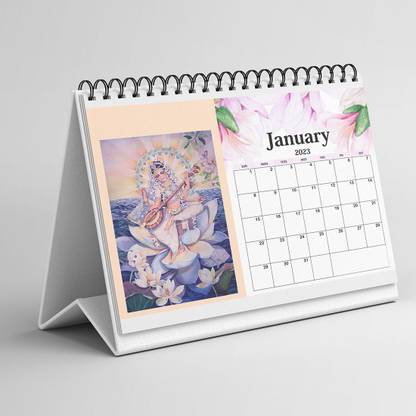 Cardzz Solution 2023 Indian Desk Calendar - New Year Calendar [Mfd in India] 2023 Table Calendar