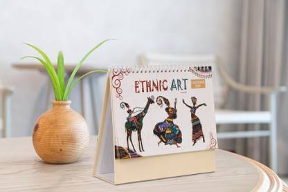 Toss ETHNIC ART TABLE CALENDER 2024 2024 Table Calendar