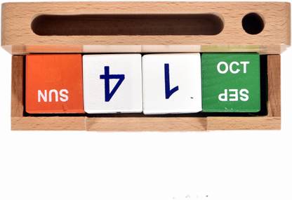 MLE M003 Reusable Year After Year Wooden Table Calendar