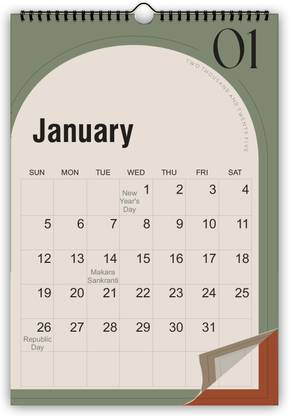 AccuPrints Color wall 2025 Wall Calendar