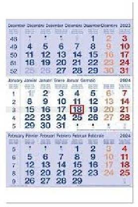 SMKT WALL Calendar 2024| 3 Month View Wall Calendar | (2024 Shipping ...