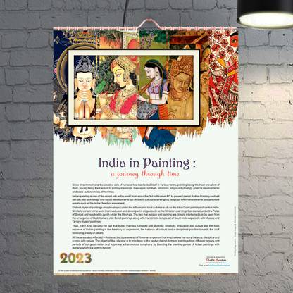 Shakti Creation Artistic Wall Calendar 2023 Paintings of India: A Journey through time 2023 Wall Calendar