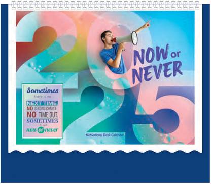ARGS PAPER PLUS 1512 NOW OR NEVER 2025 Table Calendar