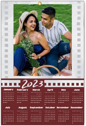 FLASHINGCLICK Customized Personalized Unique Wall Hanging Calendar Model No THEREELARTO 2023 Wall Calendar