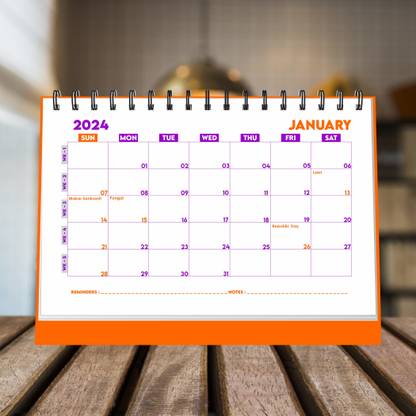 SADAFAL Daily Duo Excellence: A5 Desk Calendar 2024 Set 2024 Table Calendar